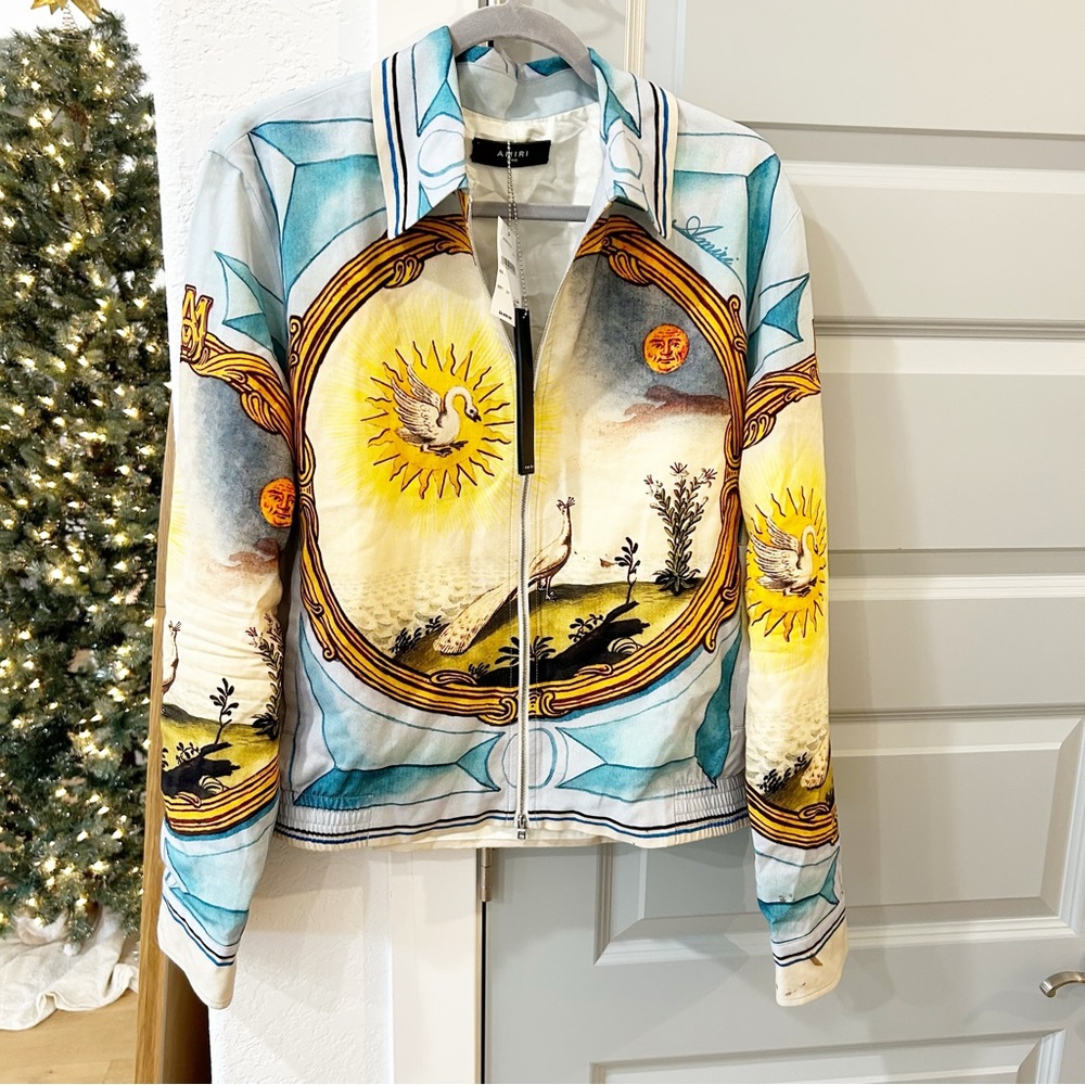 NWT Amiri Landscape Frame Varsity Jacket - Picture 3 of 10